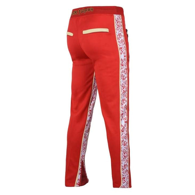 V1 Floral Polyester Tracksuit (Red)